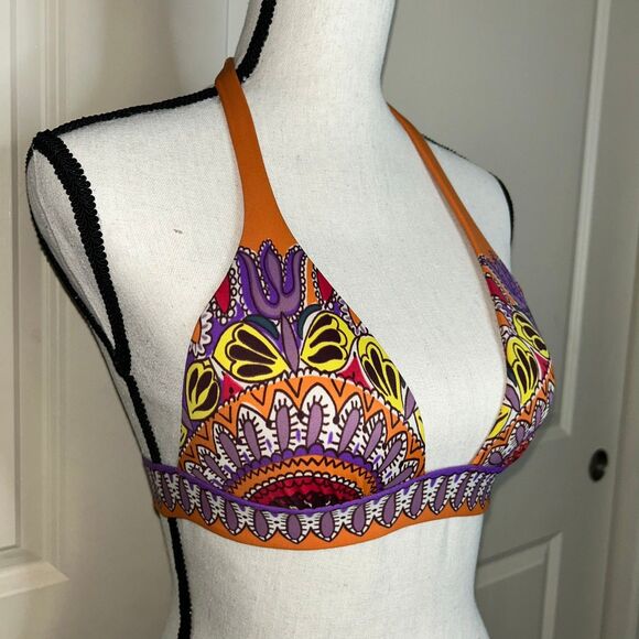 Victoria’s Secret Boho Print Halter Bikini Top Size S/P - Picture 2 of 4